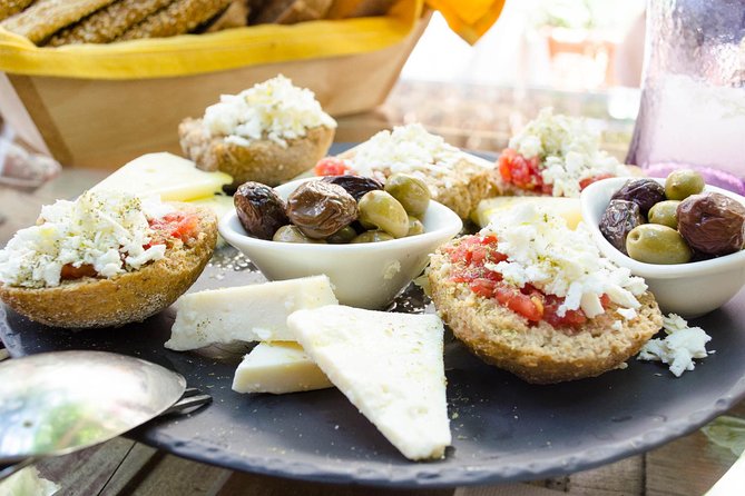 12 Tastings of Heraklion city - walking culture tour - Cheese, paximadi, and the making of dakos