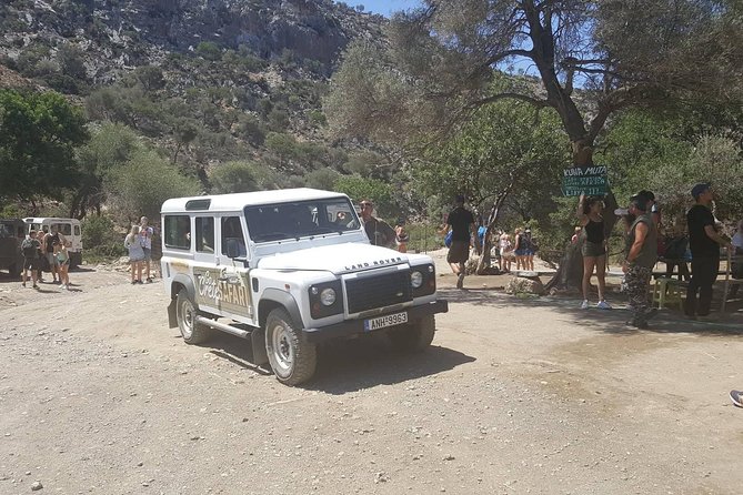4x4 Safari Tour South Crete Agiofarago Matala - Agiofarago Beach, the day’s quiet center