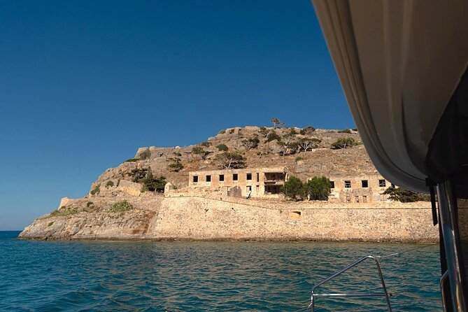 Ag. Nikolaos Catamaran to Spinalonga - Gourmet Meal & Water Toys - Leaving Agios Nikolaos for Mirabello Bay