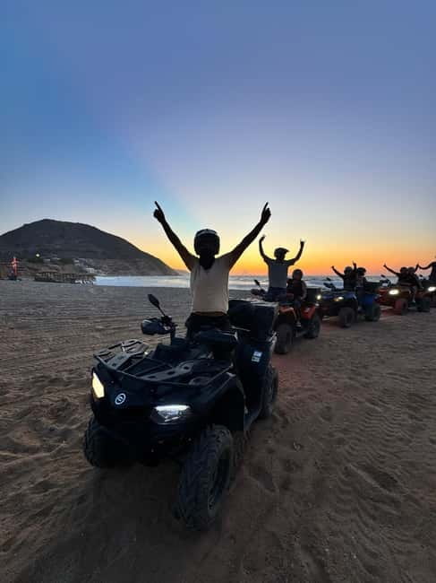 Agia Pelagia: Sunset or Morning Quad Tour & Ghost Town Visit - Riding from Agia Pelagia into Crete’s hills