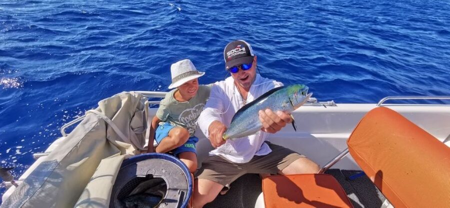 Agios Nikolaos: Mirabello Bay Fishing Trip - Elounda, quiet beaches, and the view toward Spinalonga