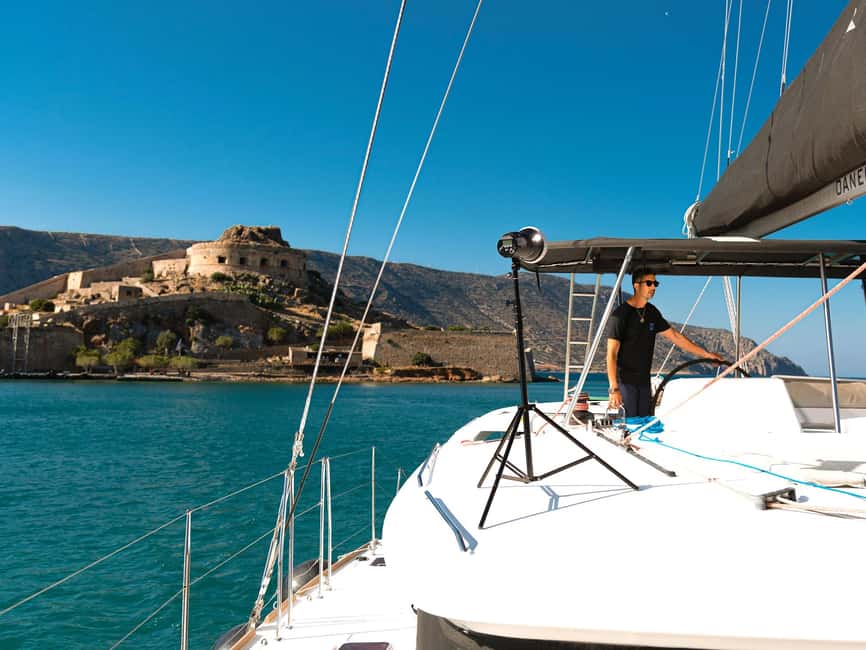 Agios Nikolaos: Private Catamaran Cruise with Meal & Drinks - Meeting the crew at Agios Nikolaos Marina