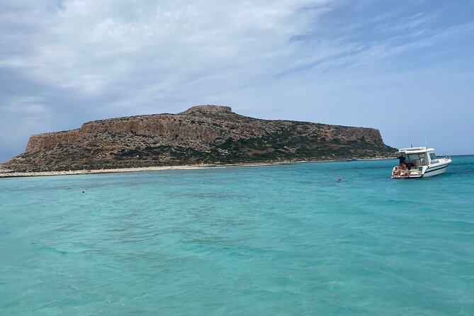 Balos Private Boat Cruise from Chania - Menies Beach, a quiet first stop
