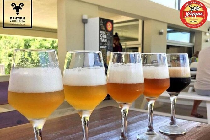 Brewery Visit - Cretan meze on the terrace