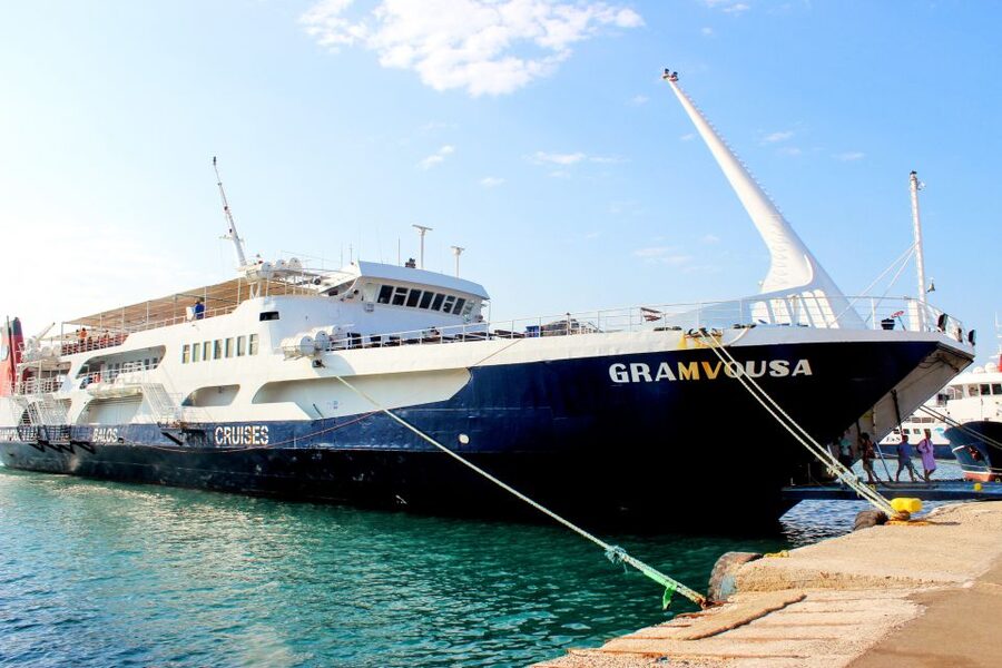 Chania Areas/Kalyves:Gramvousa Island & Balos,Boat Tkt Extra - Gramvousa Fortress and the island below