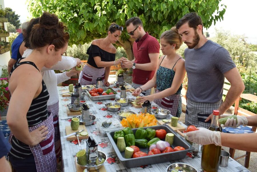 Chania: Authentic Cooking Class in the White Mountains - Cheese, wine, dakos, and tzatziki