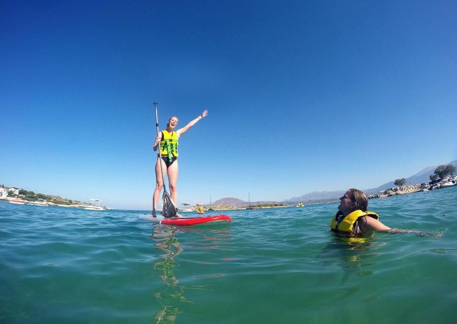 Chania: Boat Trip with Guided Snorkeling & Stand-Up Paddling - Stand-up paddling for first-timers
