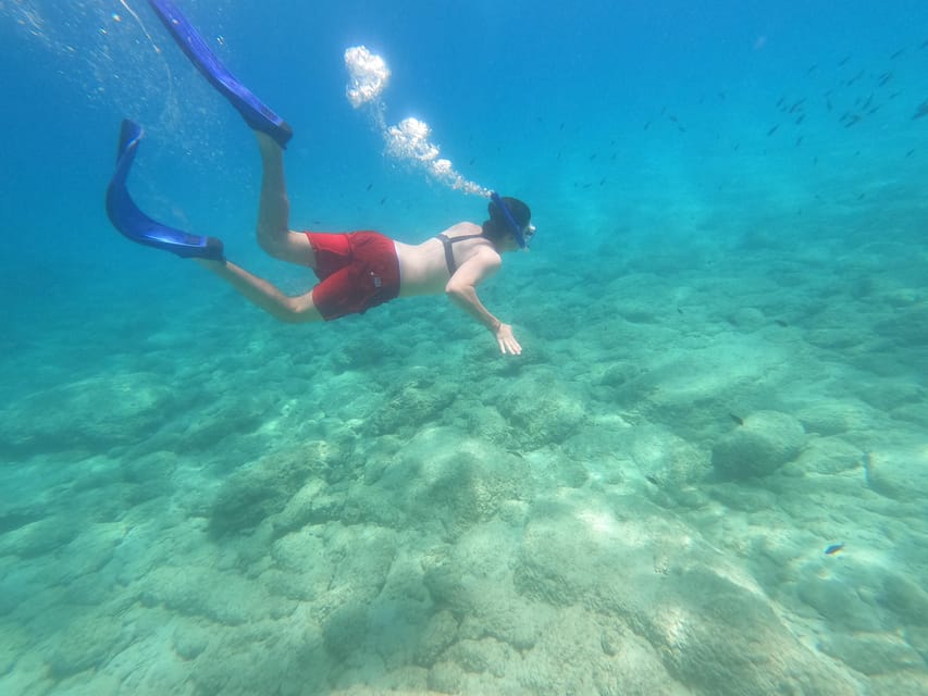 Chania: Boat Trip with Guided Snorkeling Tour - Equipment that helps first-time snorkelers