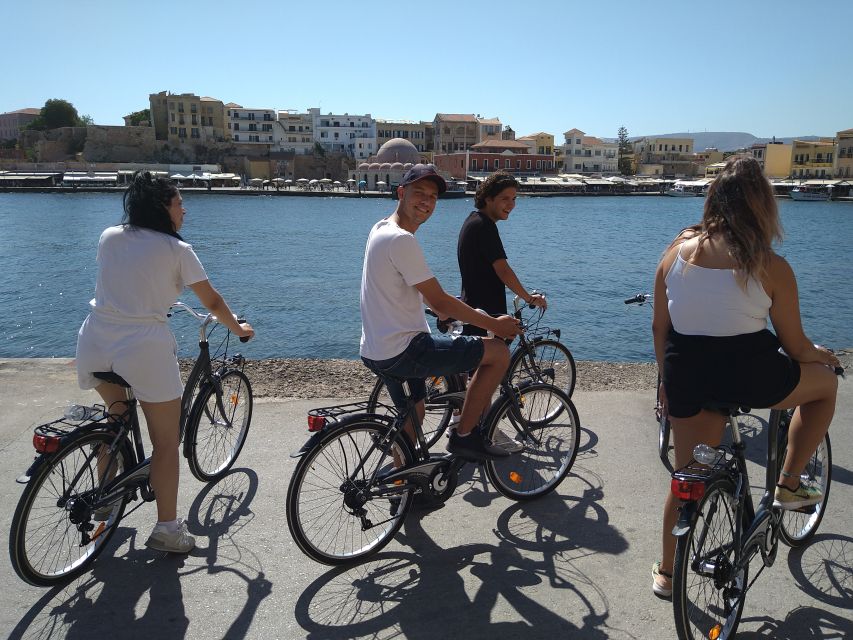 Chania: City Highlights Small Group Bike Tour - The scenic break with lemonade and a snack