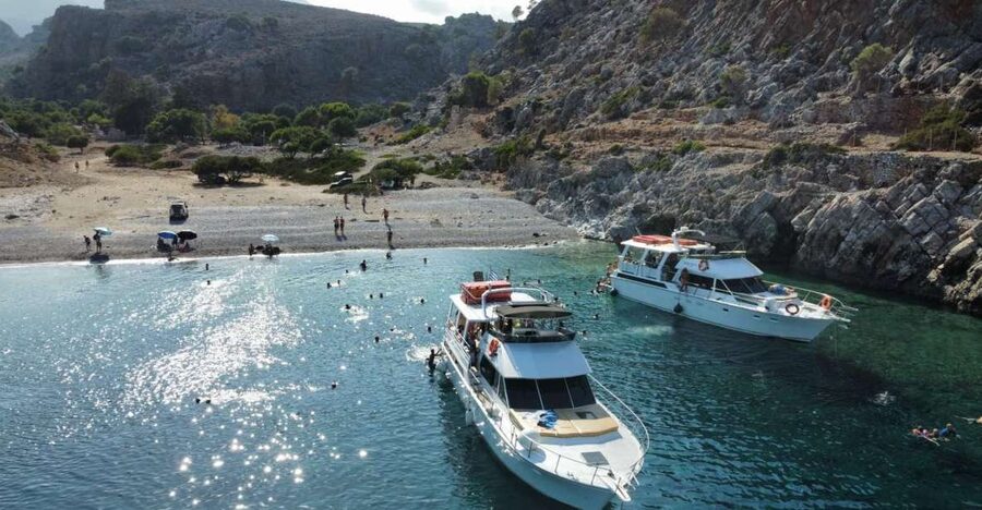 Chania: Menies Beach & Chironisia Bay Cruise with Snorkeling - Key points to know before you book