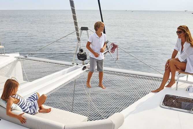 Chania: Morning Catamaran Cruise with Premium Lunch & Drinks - Leaving Kolymvari and finding your spot aboard Vesselina