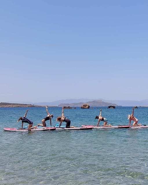 Chania: Morning or Sunset Stand-up Paddleboard Pilates - Who will enjoy this most