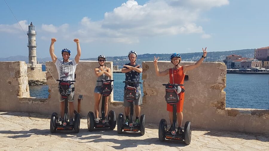 Chania: Old City & Venetian Harbor Discovery on Segways - Getting comfortable before the Old City ride