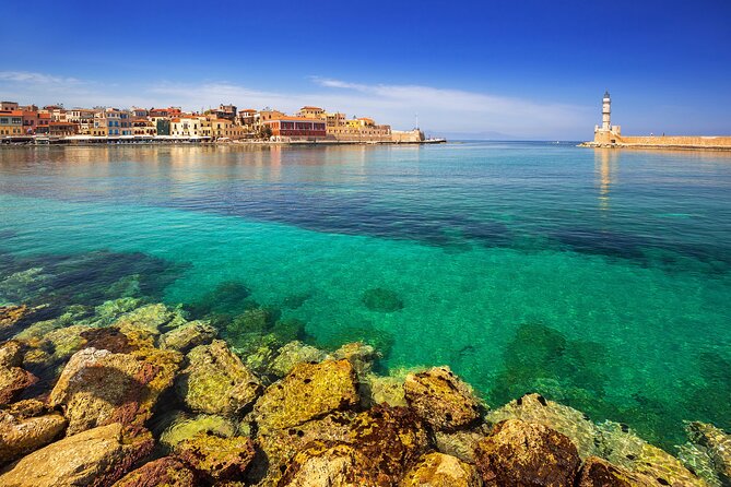 Chania old Town Half Day Private Tour (price per group of 6) - The lighthouse at the end of the harbor