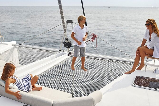 Chania: Private Day Catamaran Cruise with Swimming and Meal - A Mediterranean lunch served on board