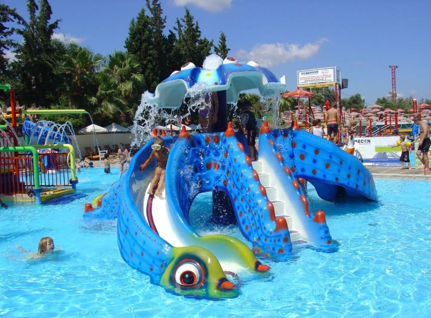 Chania & Rethymno:Limnoupolis Water Park with Lunch+Transfer - Slides for the brave, calm water for everyone else