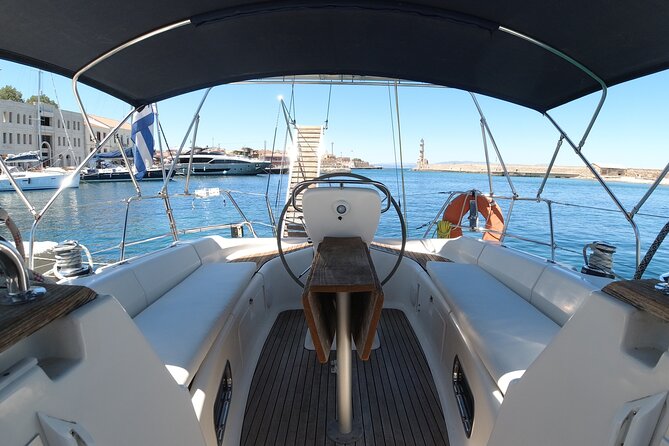 Chania shared Sailing cruise in a small group - Local snacks, fruit, and drinks on board