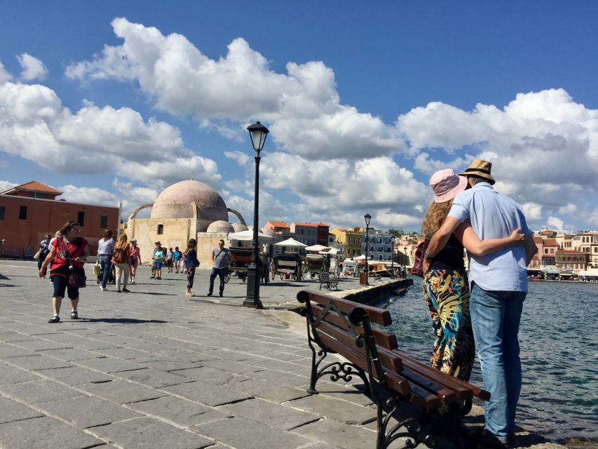Chania: Sightseeing & Tastings Tour - Harbor views and a Cretan meze table