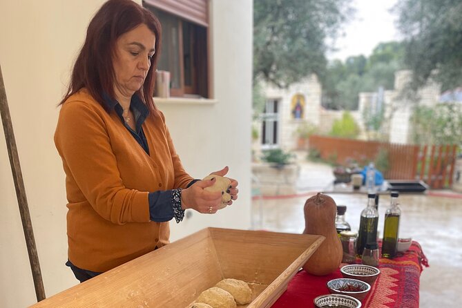 Chania Sourdough Bread Class - Olive Oil Tasting - Picking vegetables and preparing a Cretan table