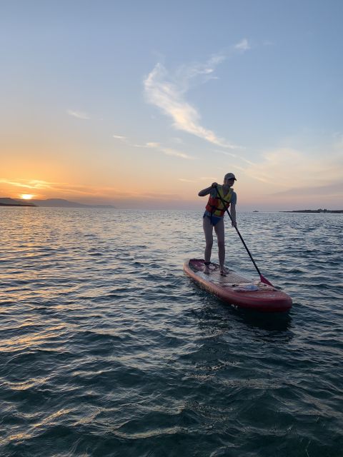 Chania: Stand-up Paddleboard Coastal Sunset Experience - Lazareta Island and the swimming stop
