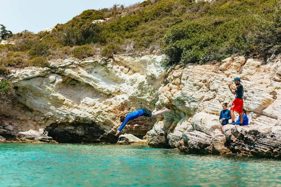 Chania: Stand-Up Paddleboard Small Group Tour - Swimming, white clay, and optional cliff jumps