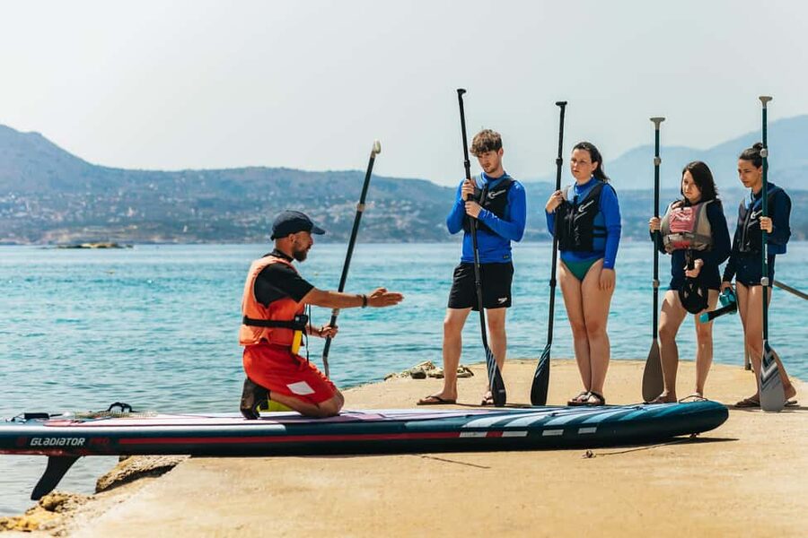Chania: Stand-Up Paddleboard Small Group Tour - What the two-hour schedule feels like