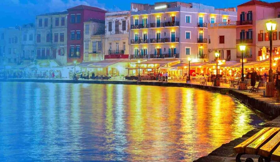 Chania Walking Food And Wine Night Tour - Key points at a glance