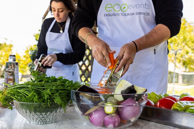 Cooking experience in the most beautiful garden near Rethymno - Maria, Rebecca, Reveka, and Michael set the tone