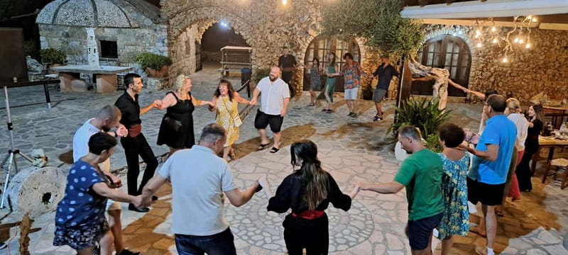 Cretan Night Experience – Dinner, Music & Dance - At the taverna: three hours of dinner and dancing