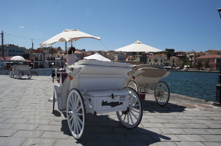Crete: Chania, Lake Kournas and Rethymno Tour - The coach ride across Crete