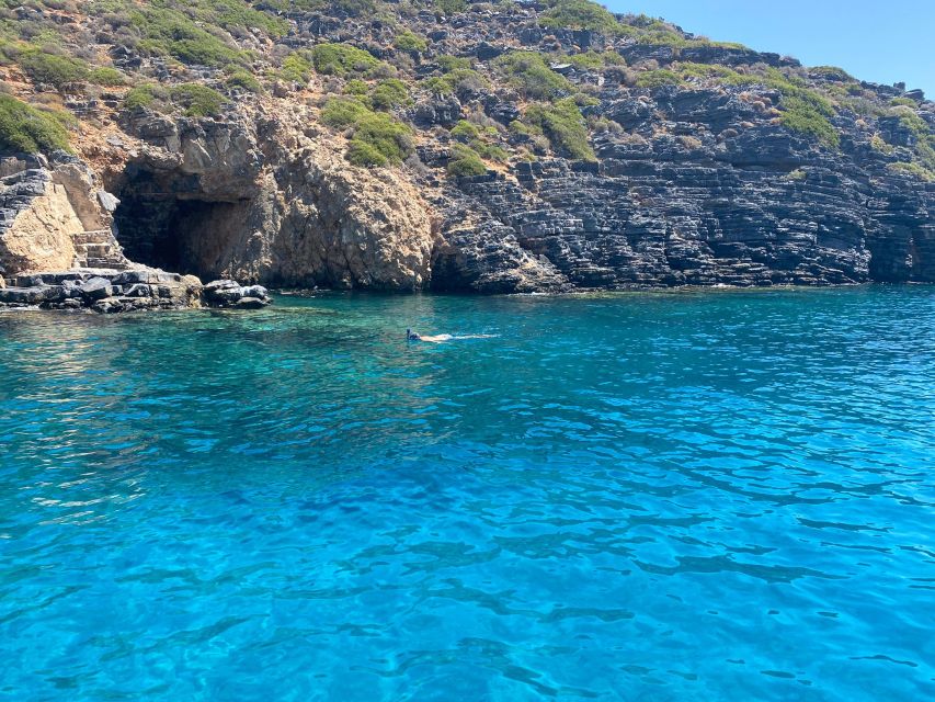 Crete: Fishing & Swimming Boat Cruise with Lunch & Drinks - Swimming and snorkeling in Elounda Bay