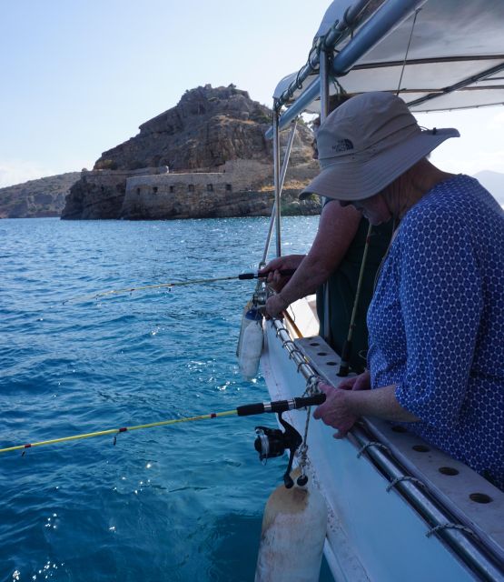 Crete: Fishing & Swimming Boat Cruise with Lunch & Drinks - From your hotel to Elounda’s harbor