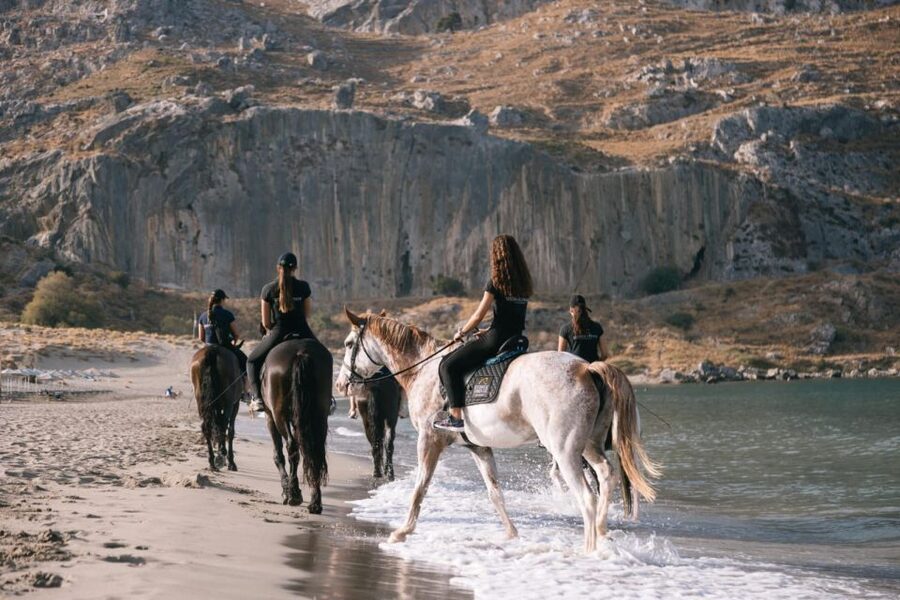 Crete Horse Riding: Plakias Beach Ride - Photographing the beach ride