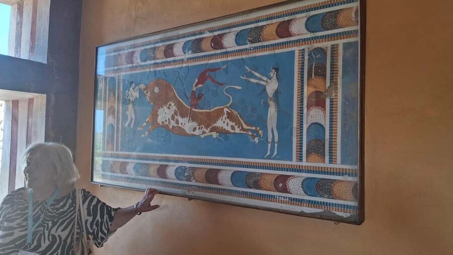 Crete: Knossos Palace, Winery & Olive Oil Tour with Lunch - Village lunch with dolmades, wine, and raki