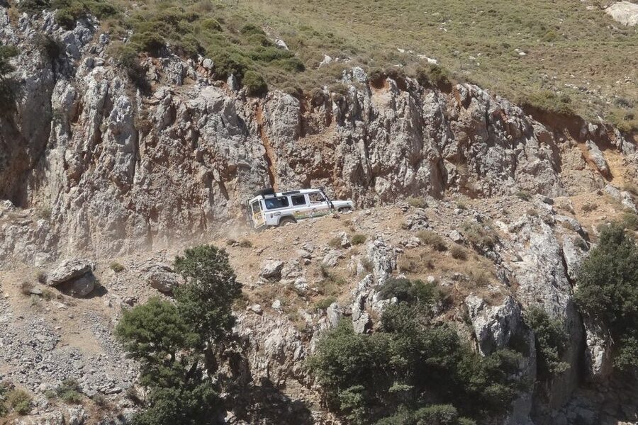 Crete: Land Rover Safari on Minoan Route - The Lassithi Plateau from above