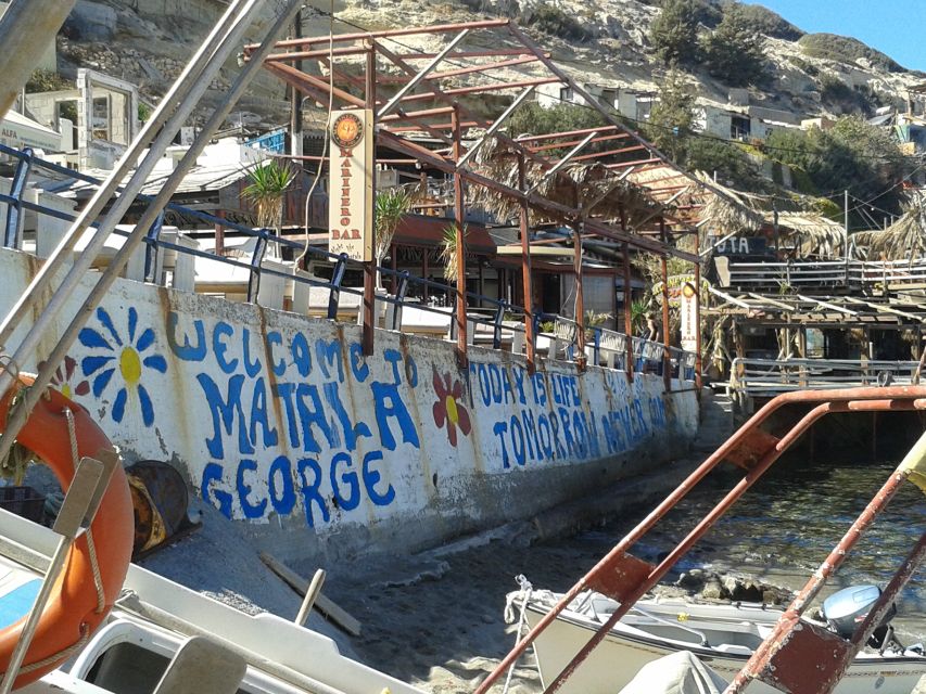 Crete: Matala Beach and Hippie caves, Red beach - Exploring the caves above the sand