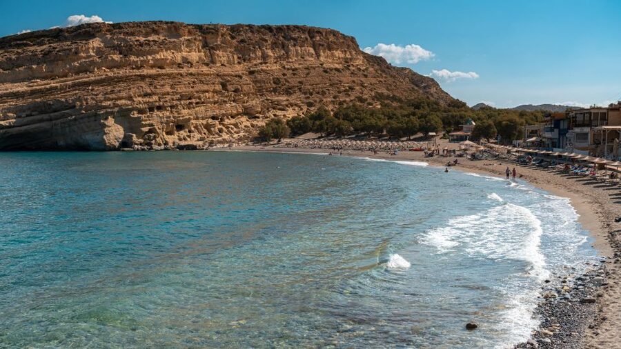 Crete: Matala Hippie Caves - Roman remains and stories around the bay