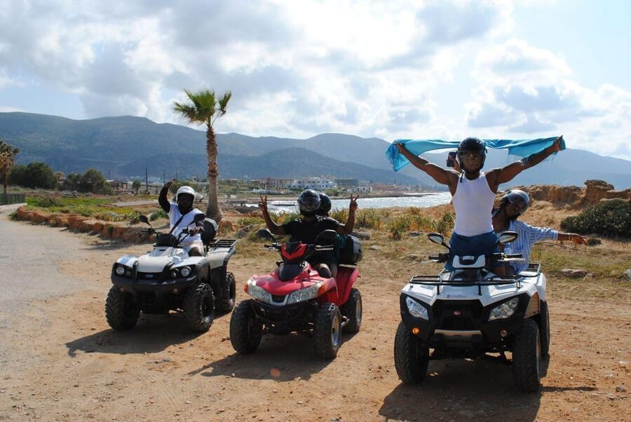 Crete: Off-Road Quad Safari Evening Tour with Hotel Transfer - Sisi, where the dirt route meets village life