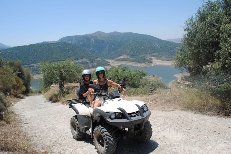 Crete: Off-Road Quad Safari Evening Tour with Hotel Transfer - Vrachasi and the road to St. George Selinari