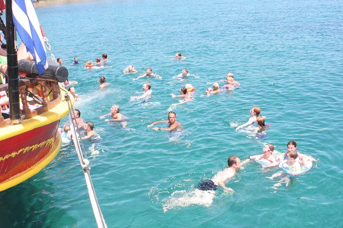 Crete Pirate Ship Cruise with the Black Rose to Stalis and Malia - St. George’s Bay is the strongest swimming stop