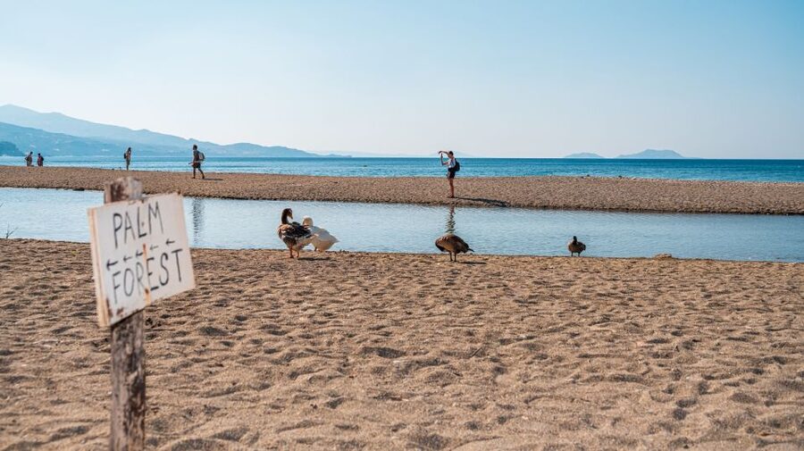 Crete: Preveli Tropical Beach and Palm Forest - Reaching Preveli Beach by foot