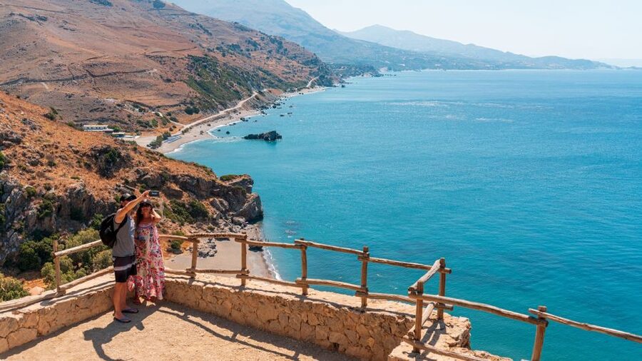 Crete: Preveli Tropical Beach and Palm Forest - Swimming, snorkeling, and the Stone of Lovers