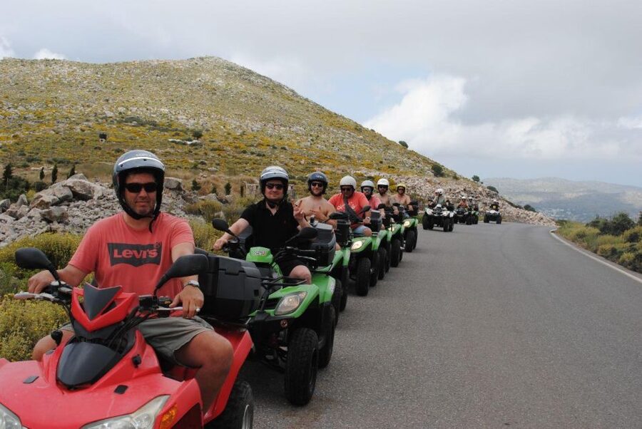 Crete: Quad Off-Road Tour to Villages with Hotel Transfers - A long tavern break in Malia