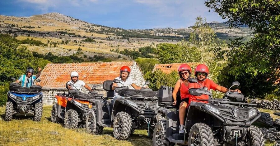 Crete: Quad Safari with Lunch and Swimming in Malia - From olive groves to Vrachasi mountain roads