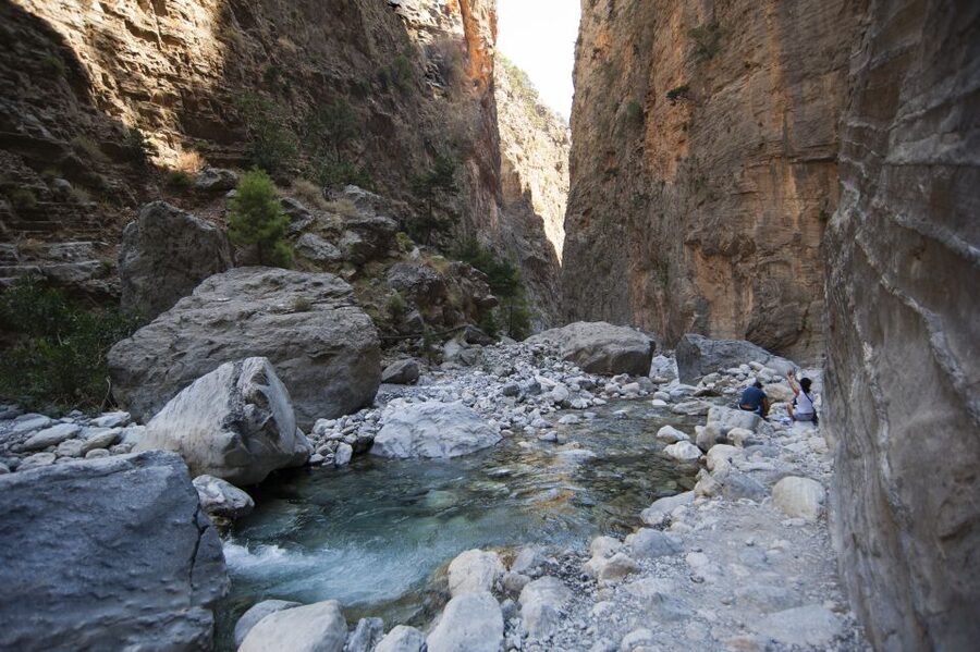 Crete: Samaria Gorge Hike - Agia Roumeli and the Libyan Sea