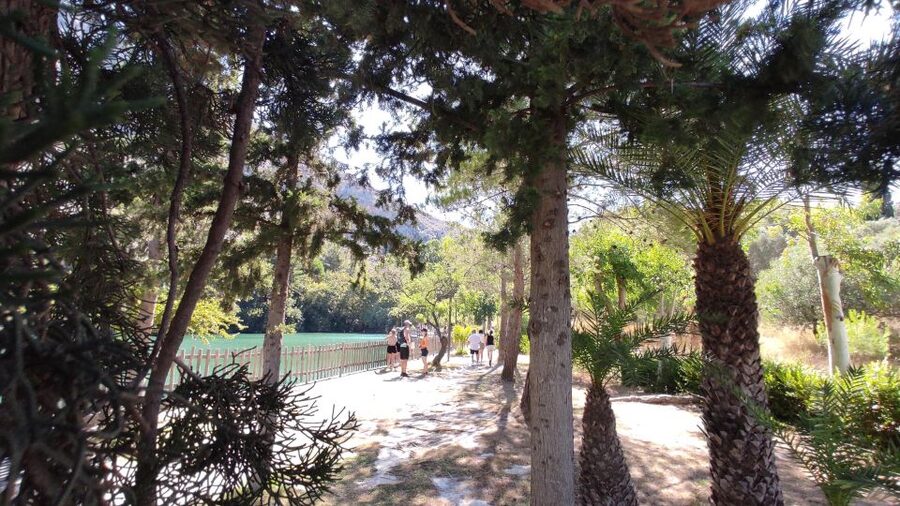 Crete: Trypiti Beach Off-Road South Tour w/ Lunch & Wine - Zaros Lake starts the day quietly