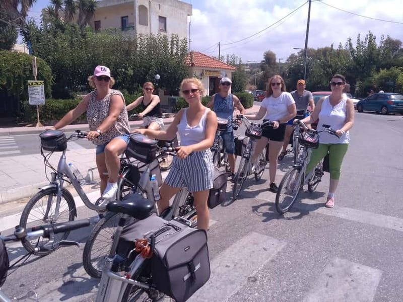 e-Bike Cycling Tour to Arkadi Monastery with Lunch included - Amnatos and an inscription from another age