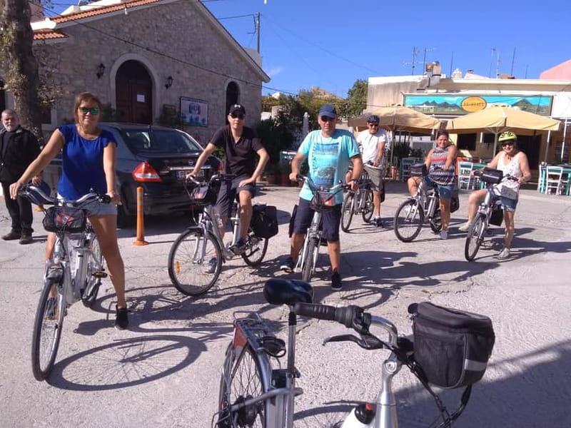 e-Bike Guided Tour to Myli Gorge with Lunch included - Roussospiti lunch with a view