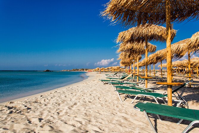 Elafonisi & Milia Mountain - Jeep Tour with Loungers and Lunch - Three hours at Elafonisi Beach