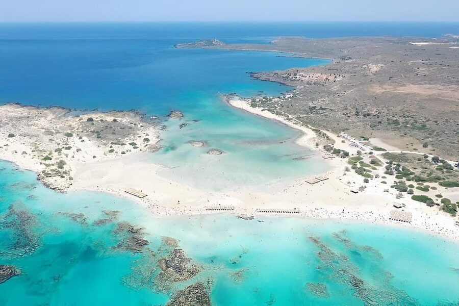 Elafonissi: Private Beach Day Trip with SUP - Arriving at the pink sands of Elafonissi